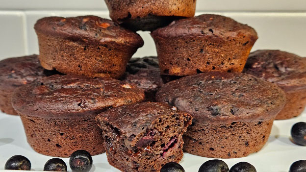 Aronia Chocolate Muffins