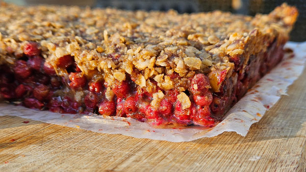 Autumn Olive Apple Crisp
