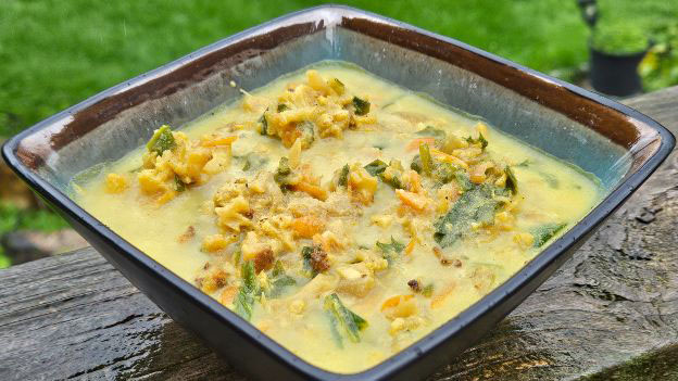 Chicory and Cauliflower Soup