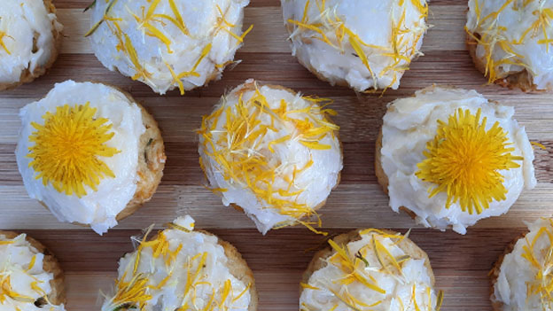 Dandelion Lemon Cupcakes