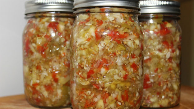 Fermented Burdock and Zucchini Relish 