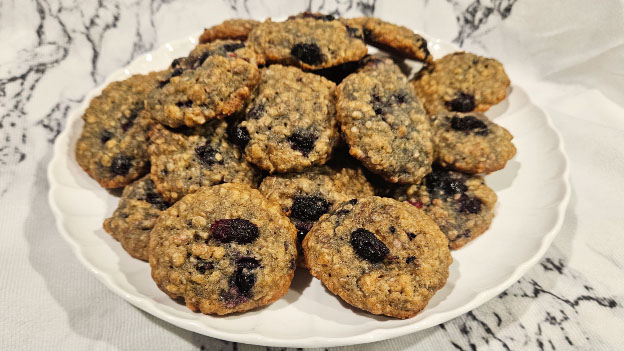 Mulberry Oatmeal Cookies