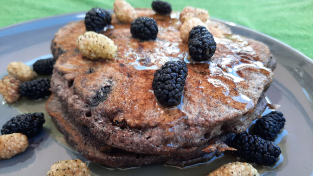 Mulberry Pancakes