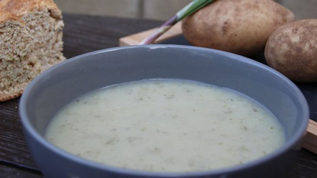Wild Leek and Potato Soup
