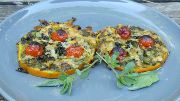 Purslane and Pigweed Pizza