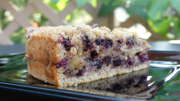 Easy to Make Saskatoon Berry Coffee Cake