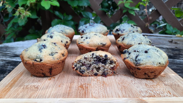 Vegan Elderberry Muffins