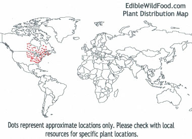 wild leeks distribution map
